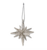 Silver Glitter Star Ornament
