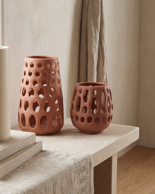 Freya Ceramic Lantern | Tall