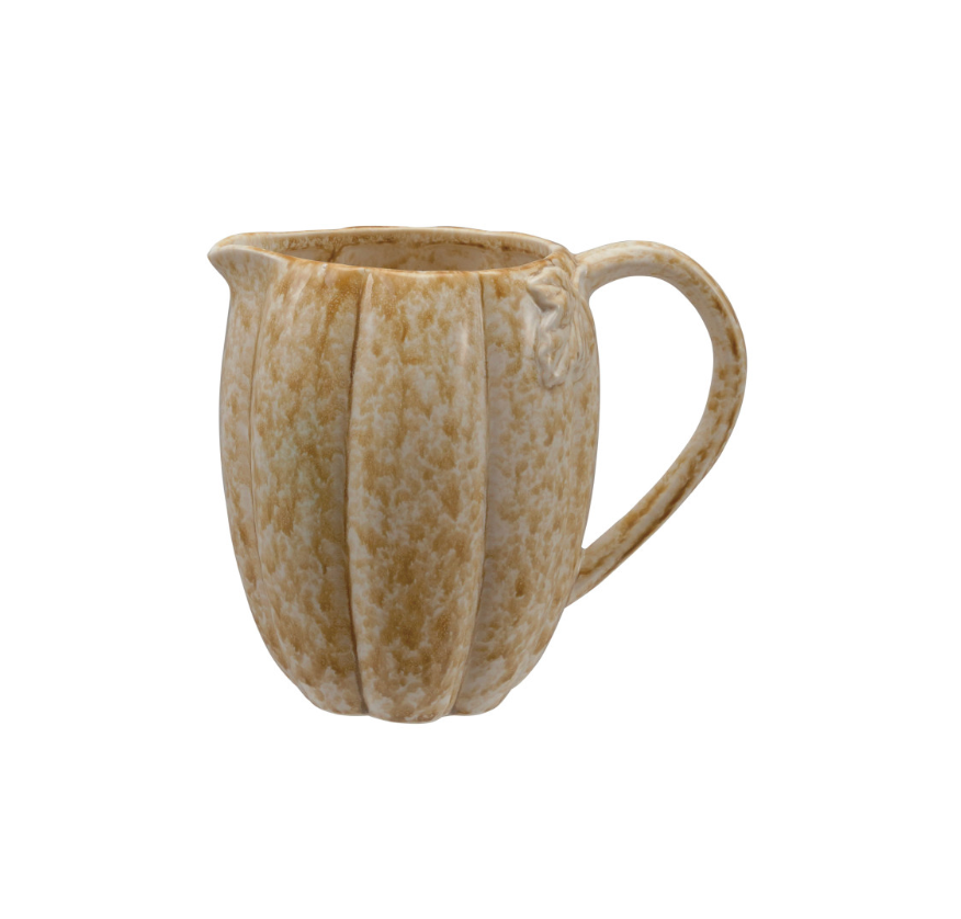 Evelyn Stoneware Pumpkin Pitcher | Scratch & Dent