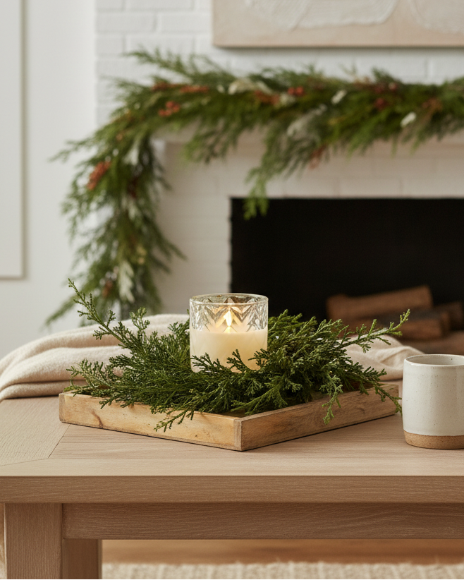 Real Touch Cedar Lake Candle Ring