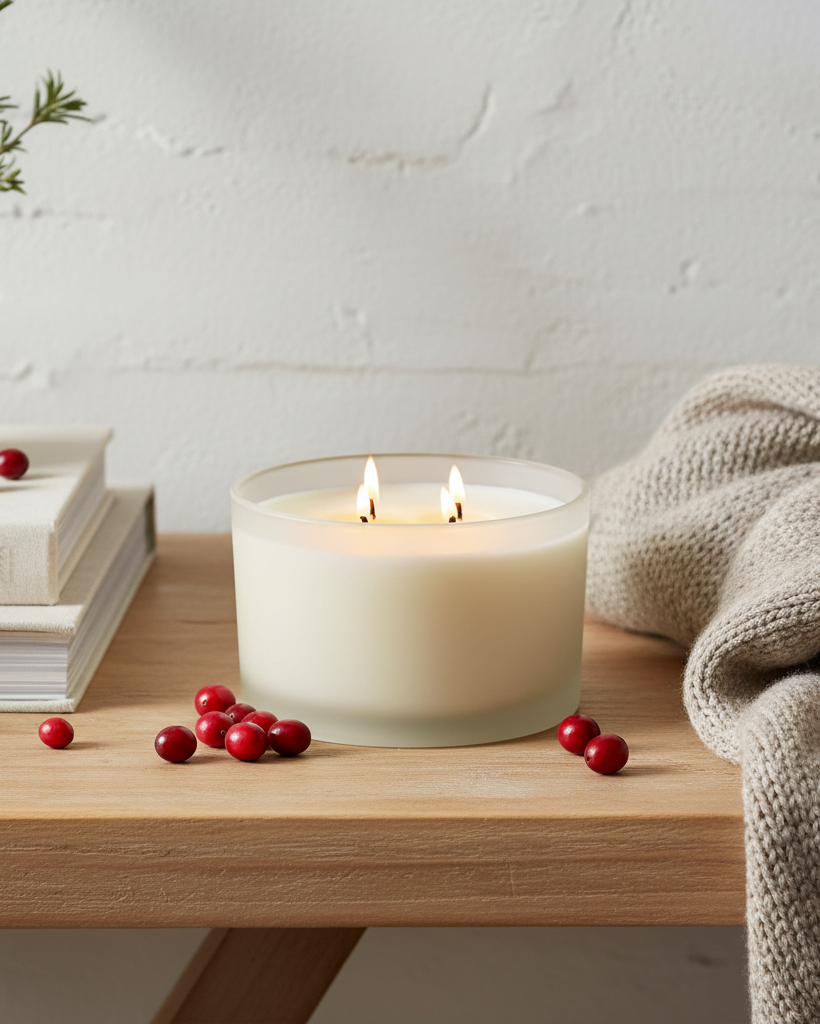 Cranberry Woods | Four Wick Candle Jar