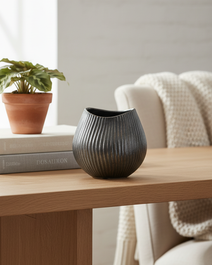 Ribbed Votive Holder/Vessel