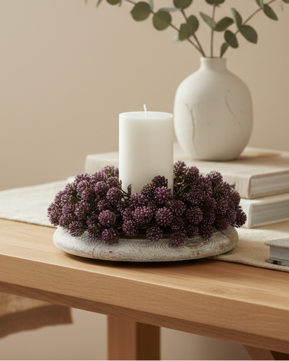 Willow Bud Candle Ring | Amethyst