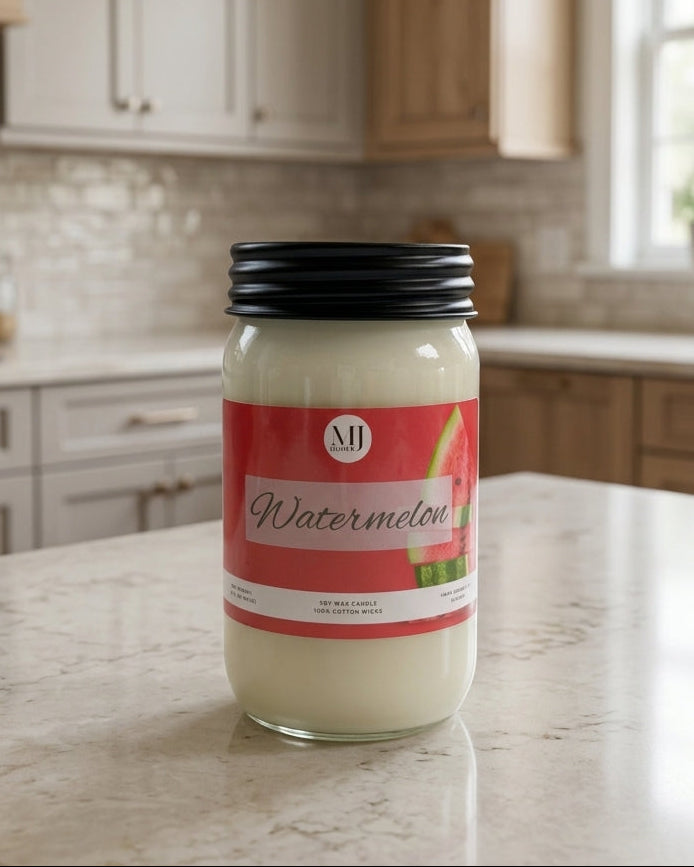 Watermelon | Mason Jar Soy Candle