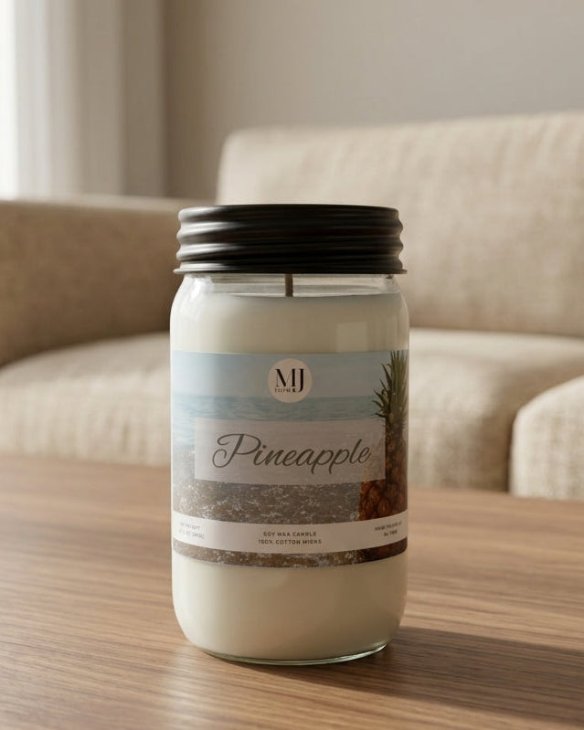 Pineapple | Mason Jar Soy Candle