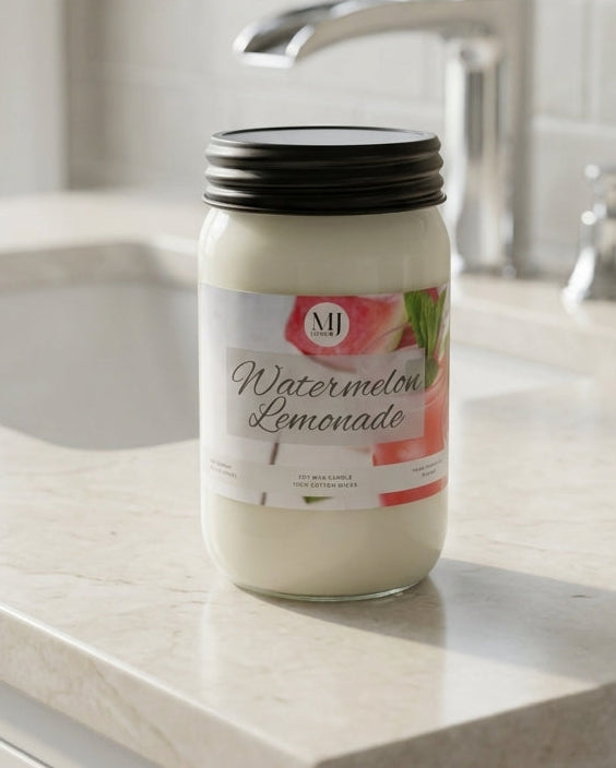 Watermelon Lemonade | Mason Jar Soy Candle