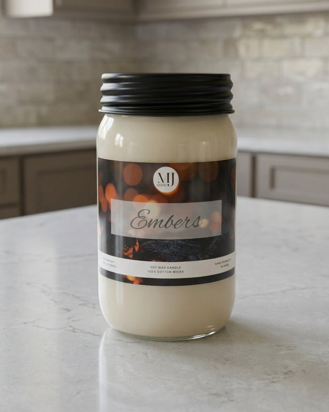 Embers | Mason Jar Soy Candle