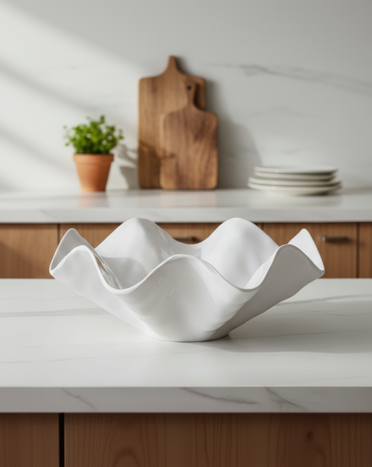 Ruffled Melamine Bowl
