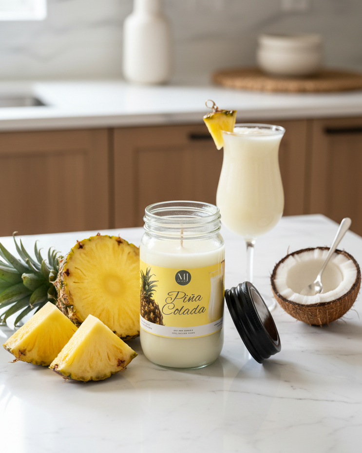 Piña Colada | Mason Jar Soy Candle
