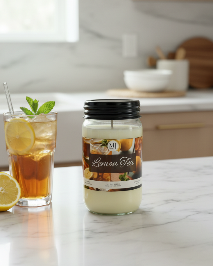 Lemon Tea | Mason Jar Soy Candle