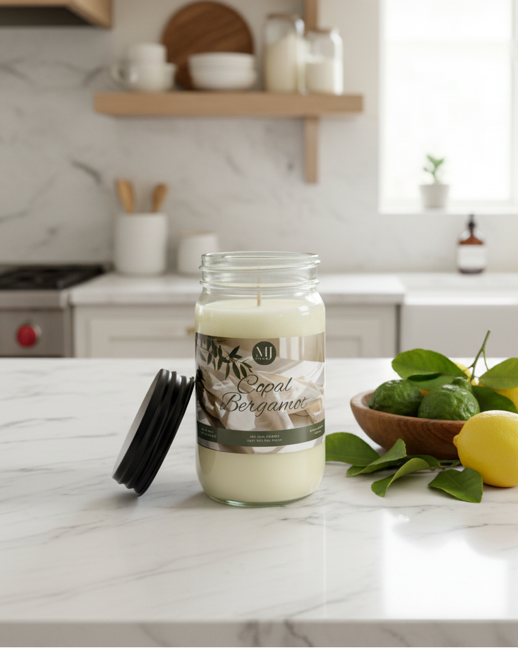 Copal Bergamot | Mason Jar Soy Candle