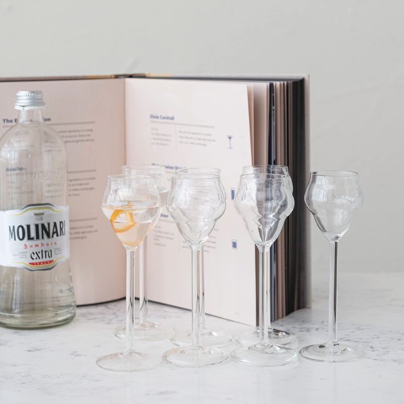 Glass Stemmed Sambuca Glass