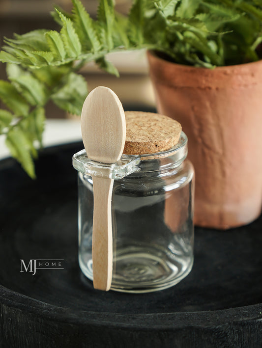 Glass Jar with Spoon