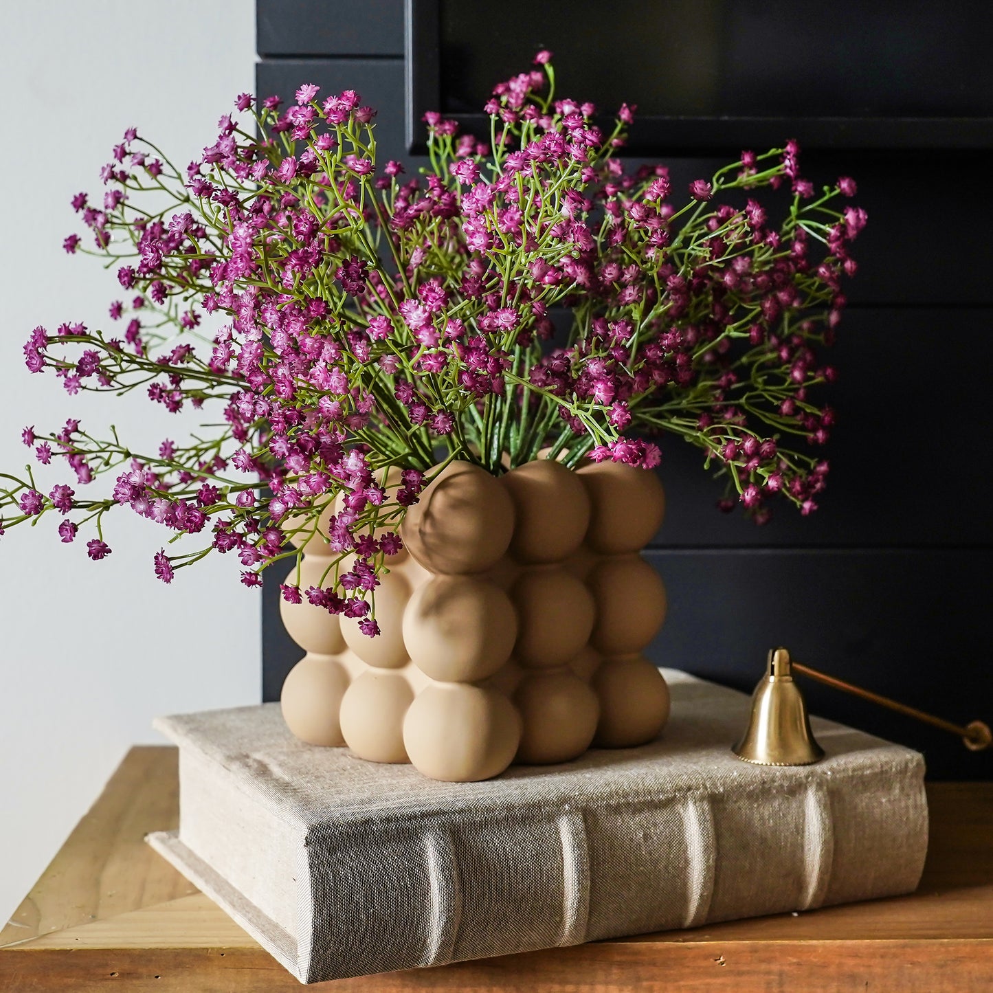 Matte Beige Bubble Pot