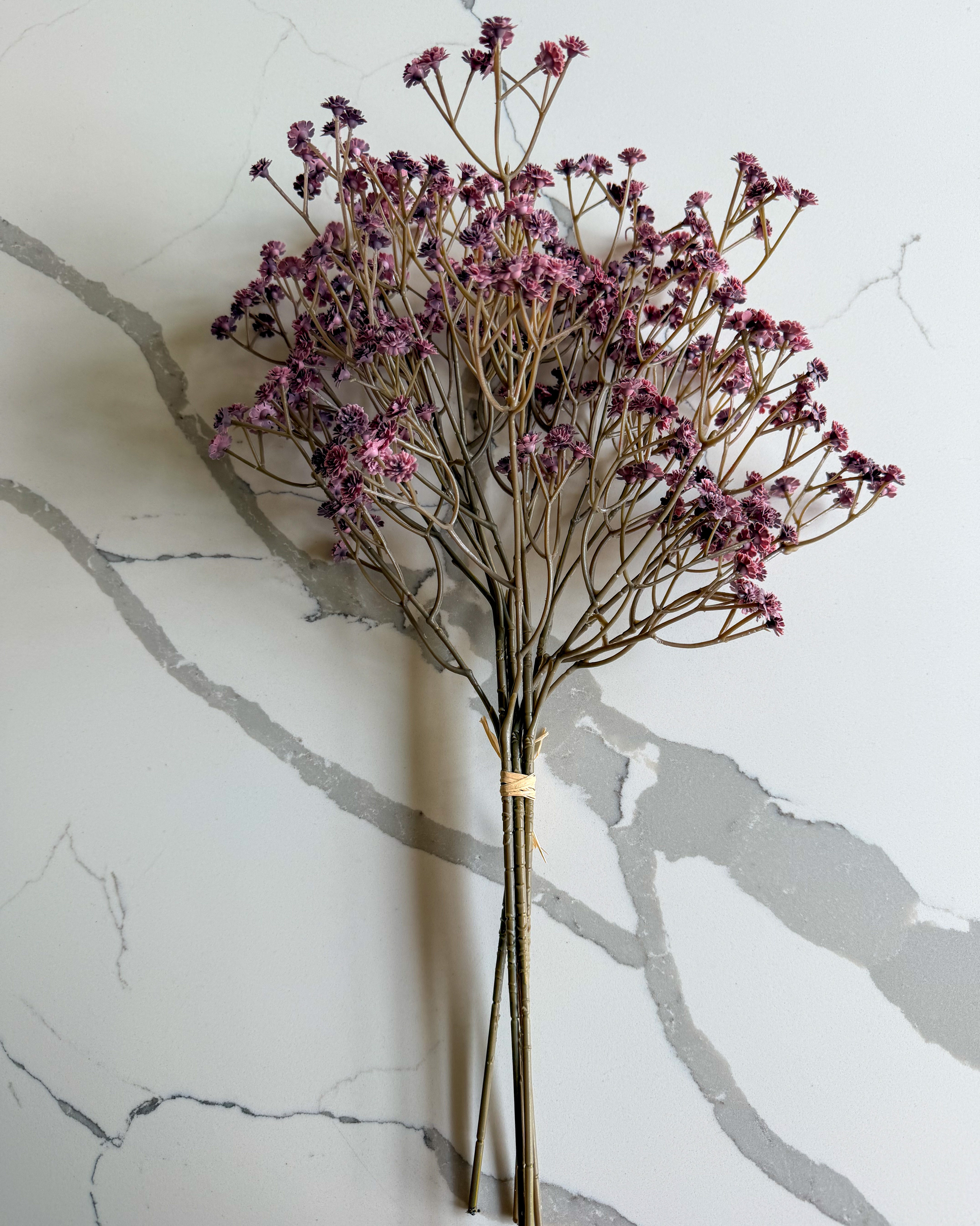Real Touch Plum Baby’s Breath Bunch