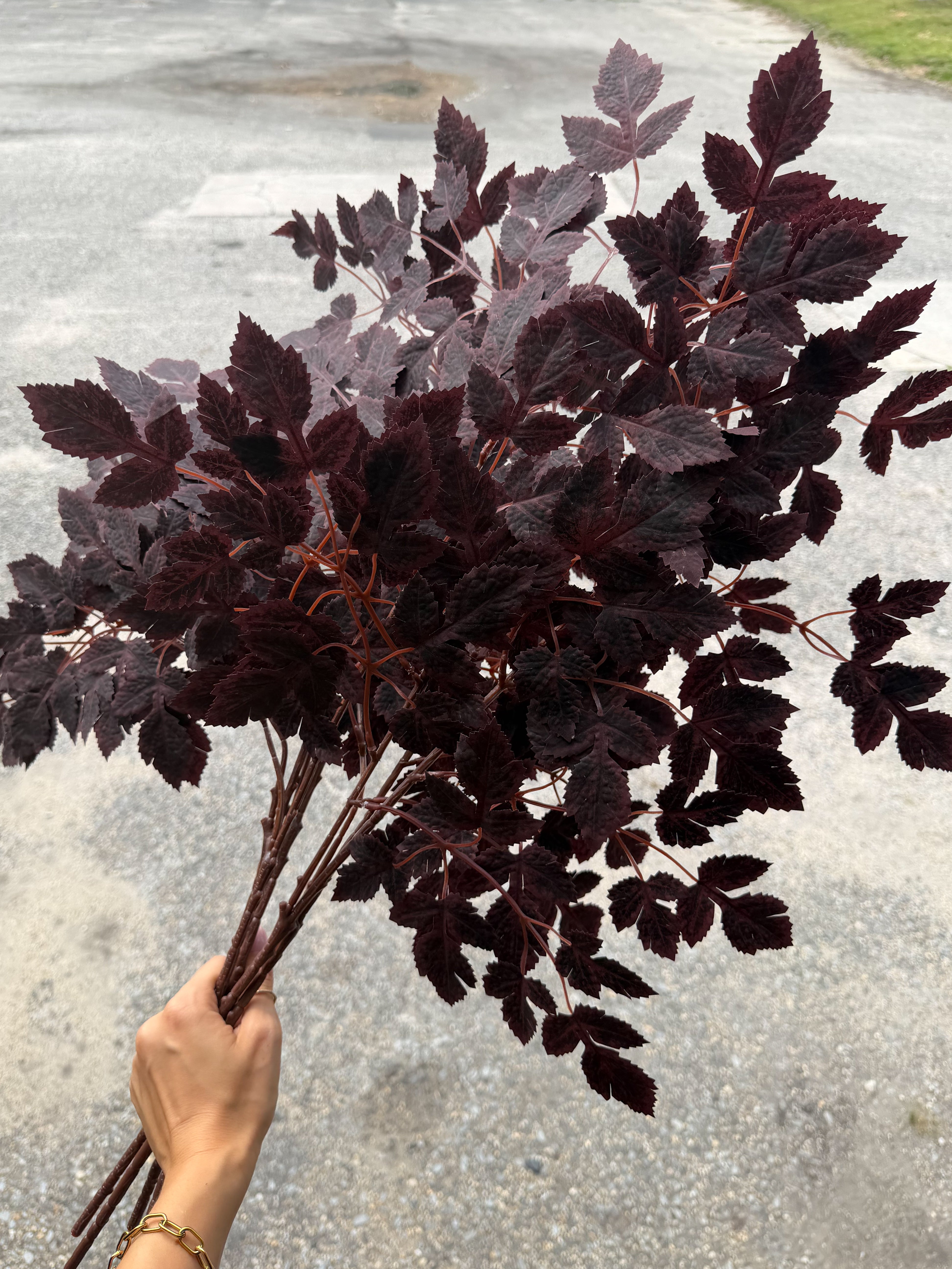 Burgundy Woodland Branch