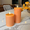 Orange LED Pillar Candle | 3" x 6"