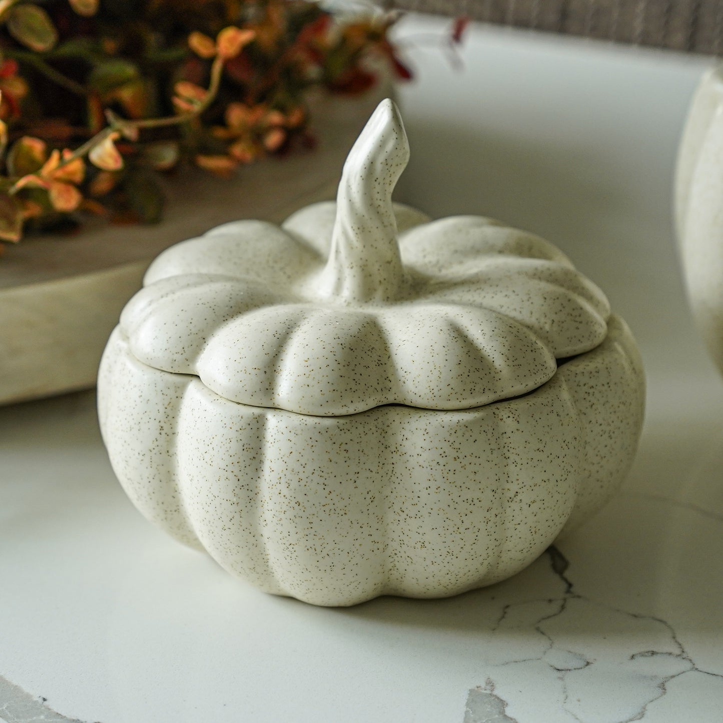 Pumpkin Jar Candle with Lid | Small