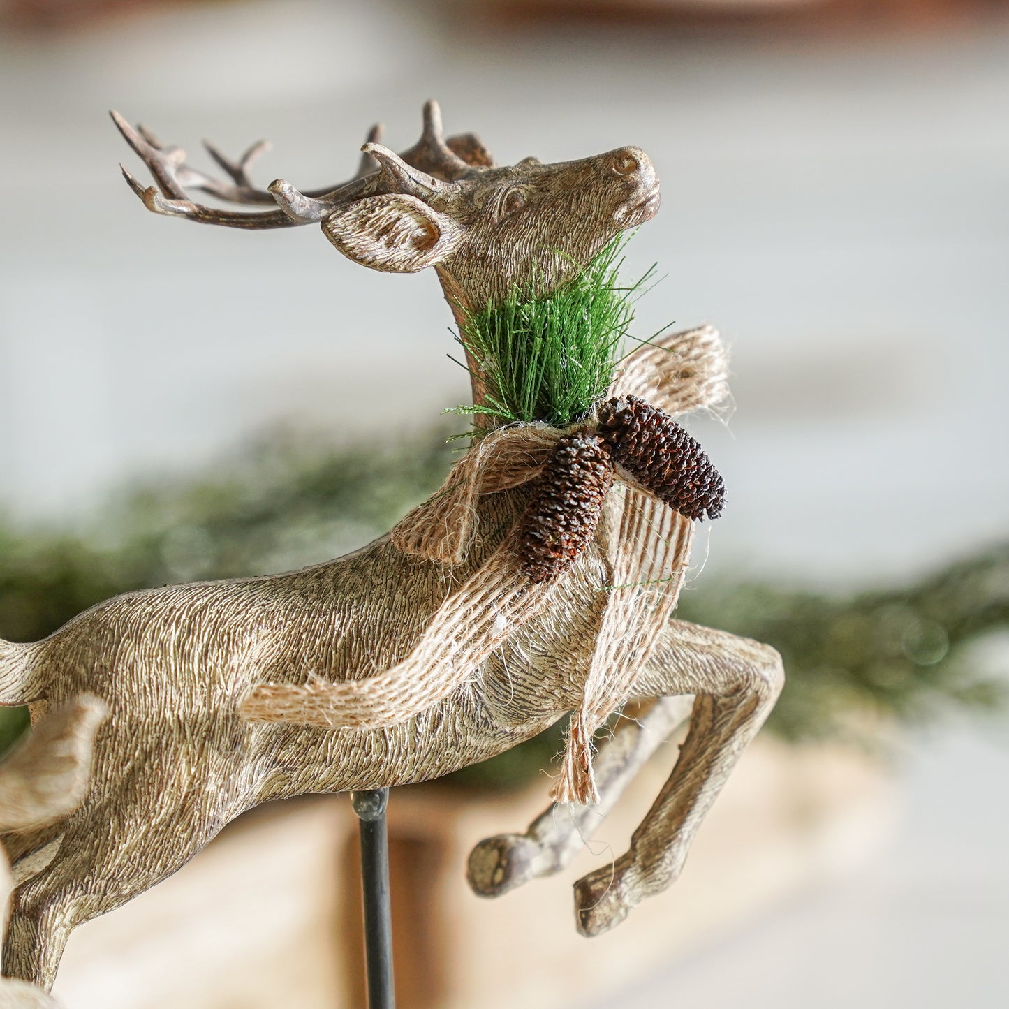 Resin Jumping Reindeer | Set of 2 *Returning to stock*