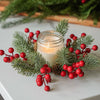 Pinecone & Berry Candle Ring