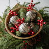 Pinecone & Berry Candle Ring