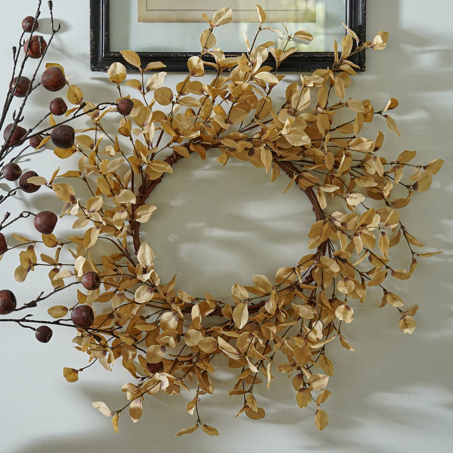 Beige Eucalyptus Wreath