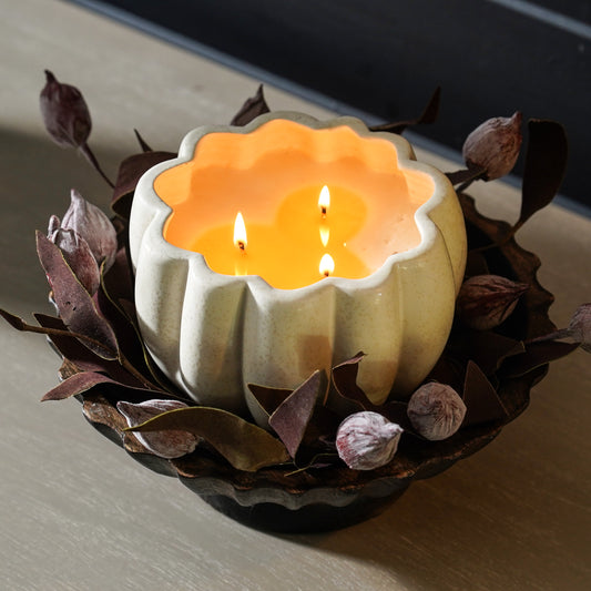 Burgundy Sleepy Catchfly Candle Ring | Small