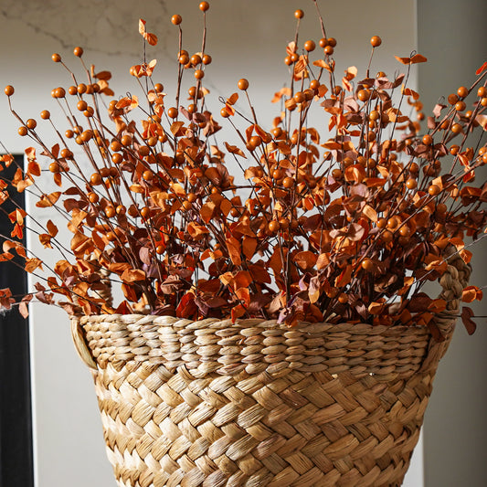 Leafy Berry Bush | Burnt Orange