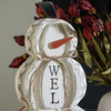 Pumpkin/Snowman Reversible Plaque