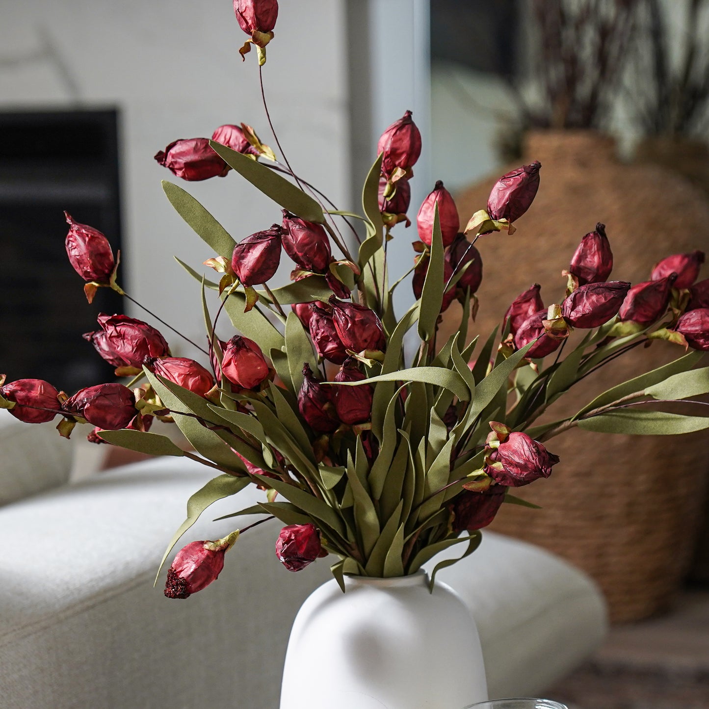 Lantern Bud Bush | Burgundy