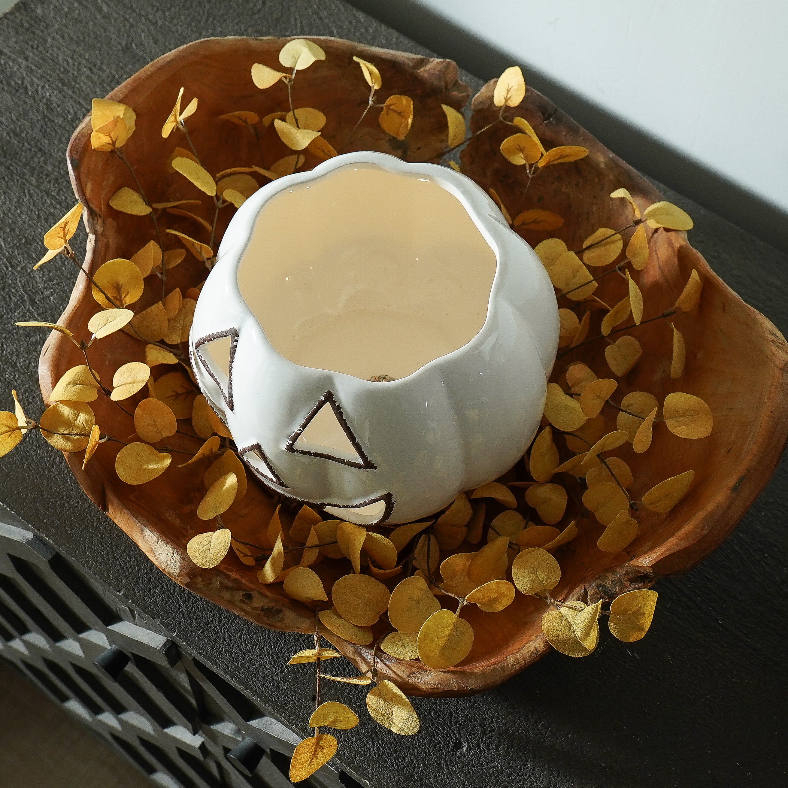 Mustard Fall Candle Ring | 16”