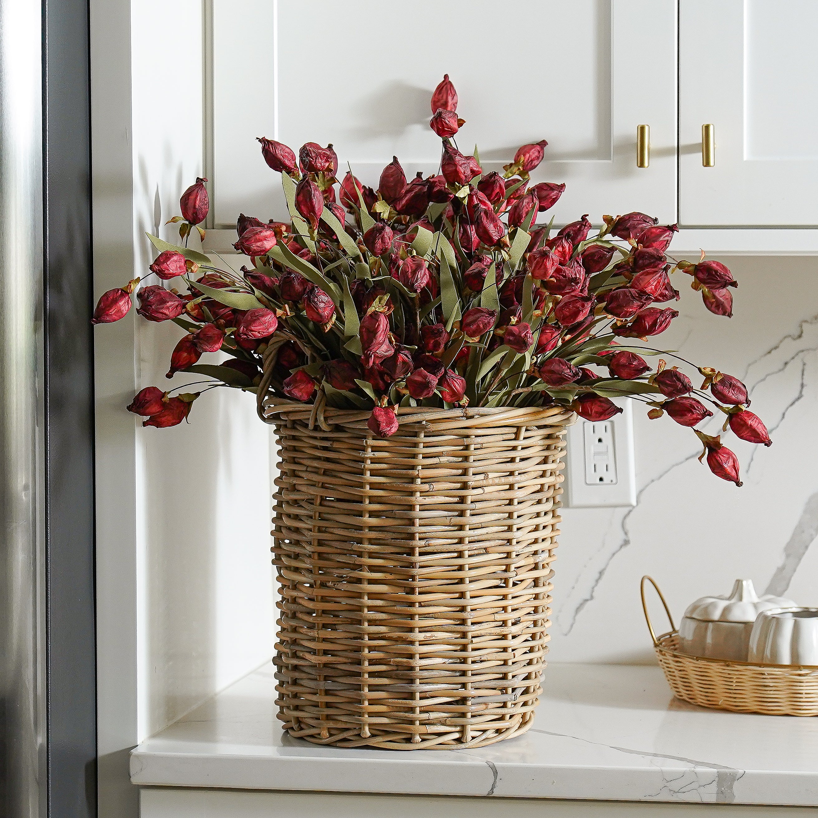 Lantern Bud Luxe Bush | Burgundy PRE ORDER