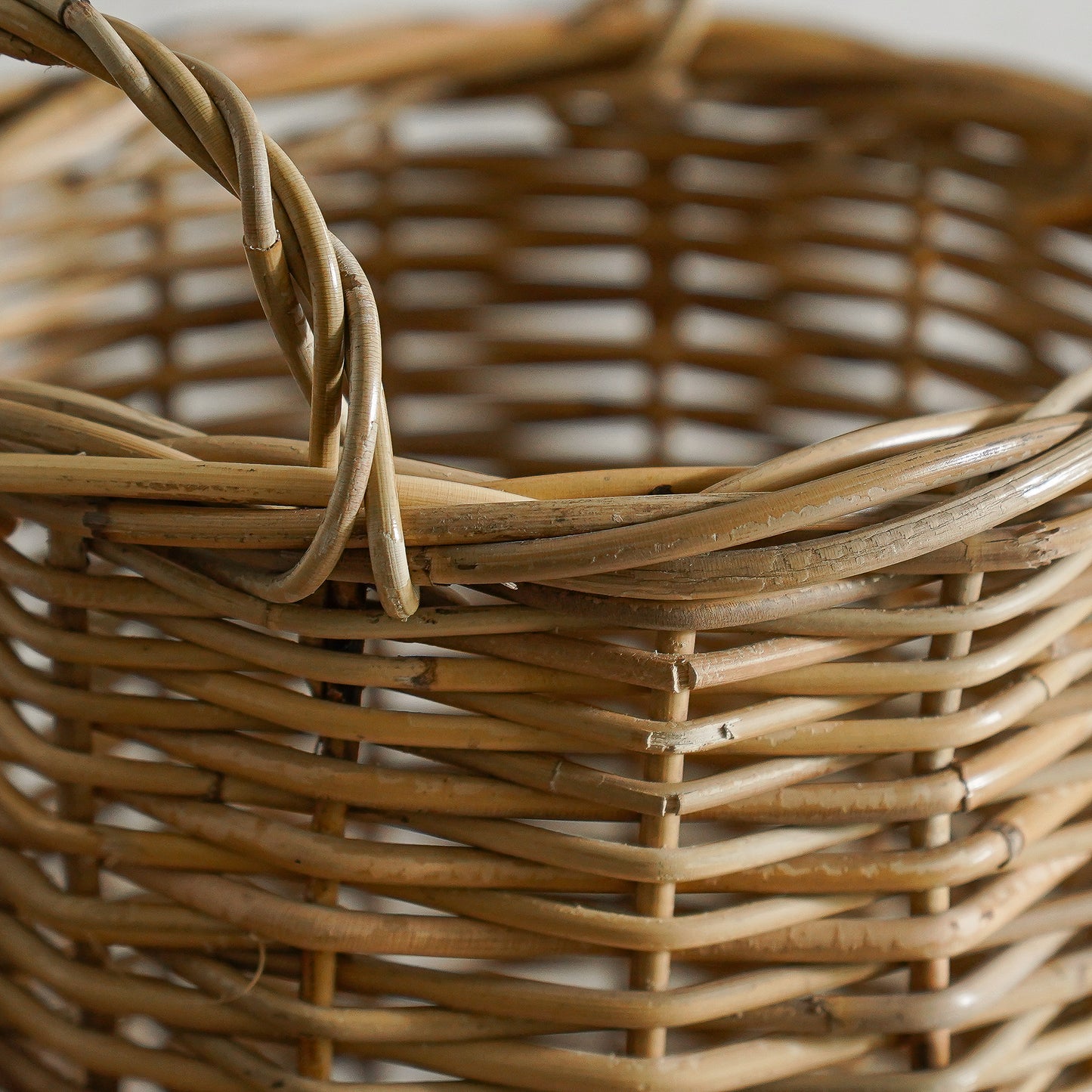 Wicker Basket with Handles