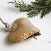 Hanging Metal Hearts on Jute Rope