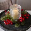 Pinecone & Berry Candle Ring