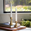 Gold Taper Candle Holder | Set of 2