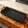 Black Long Woven Tray | Set of 2