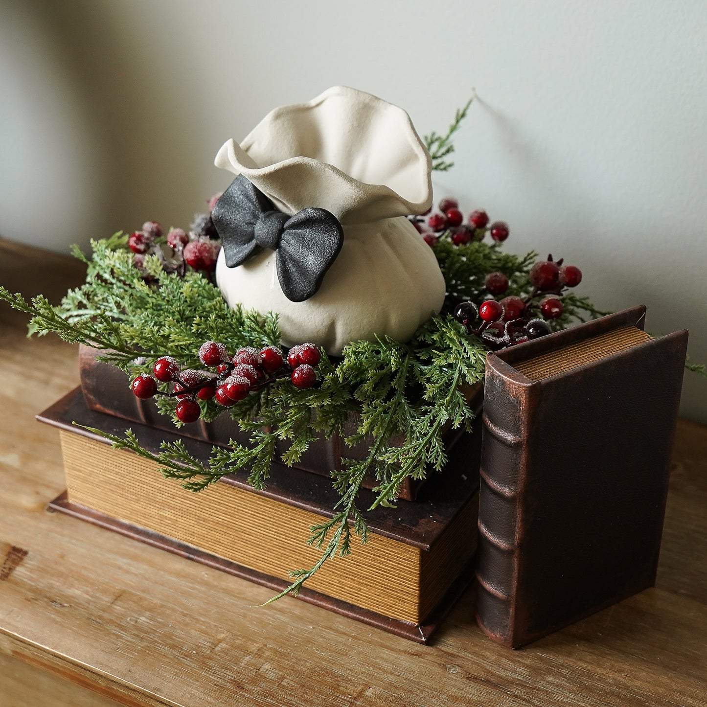 Iced Cypress Pine Candle Ring