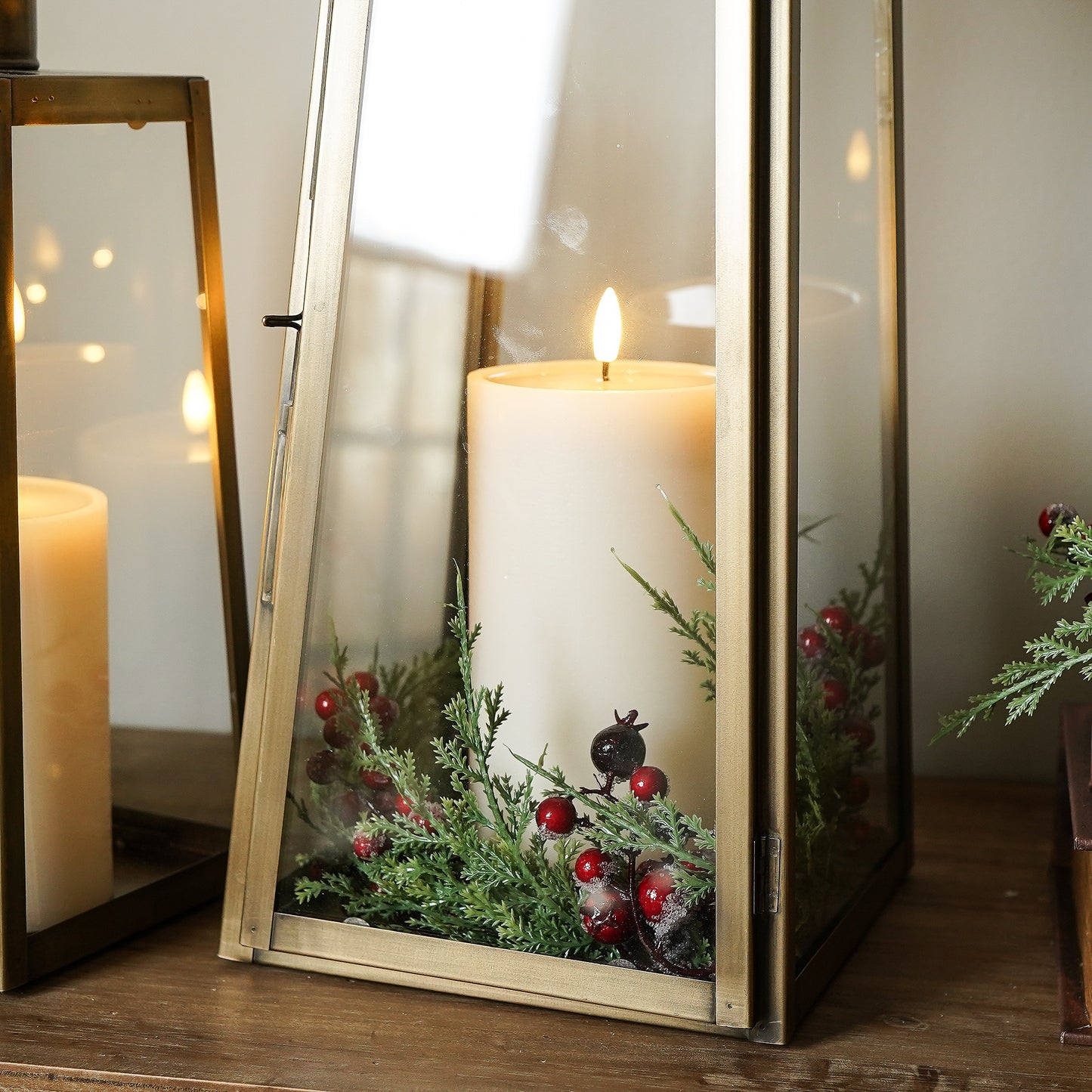 Iced Cypress Pine Candle Ring