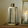 Antique Brass Lantern Set