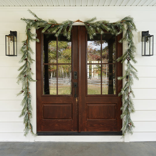 Snowy Fir Garland | 9'