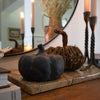 Mini Black Terracotta Pumpkin