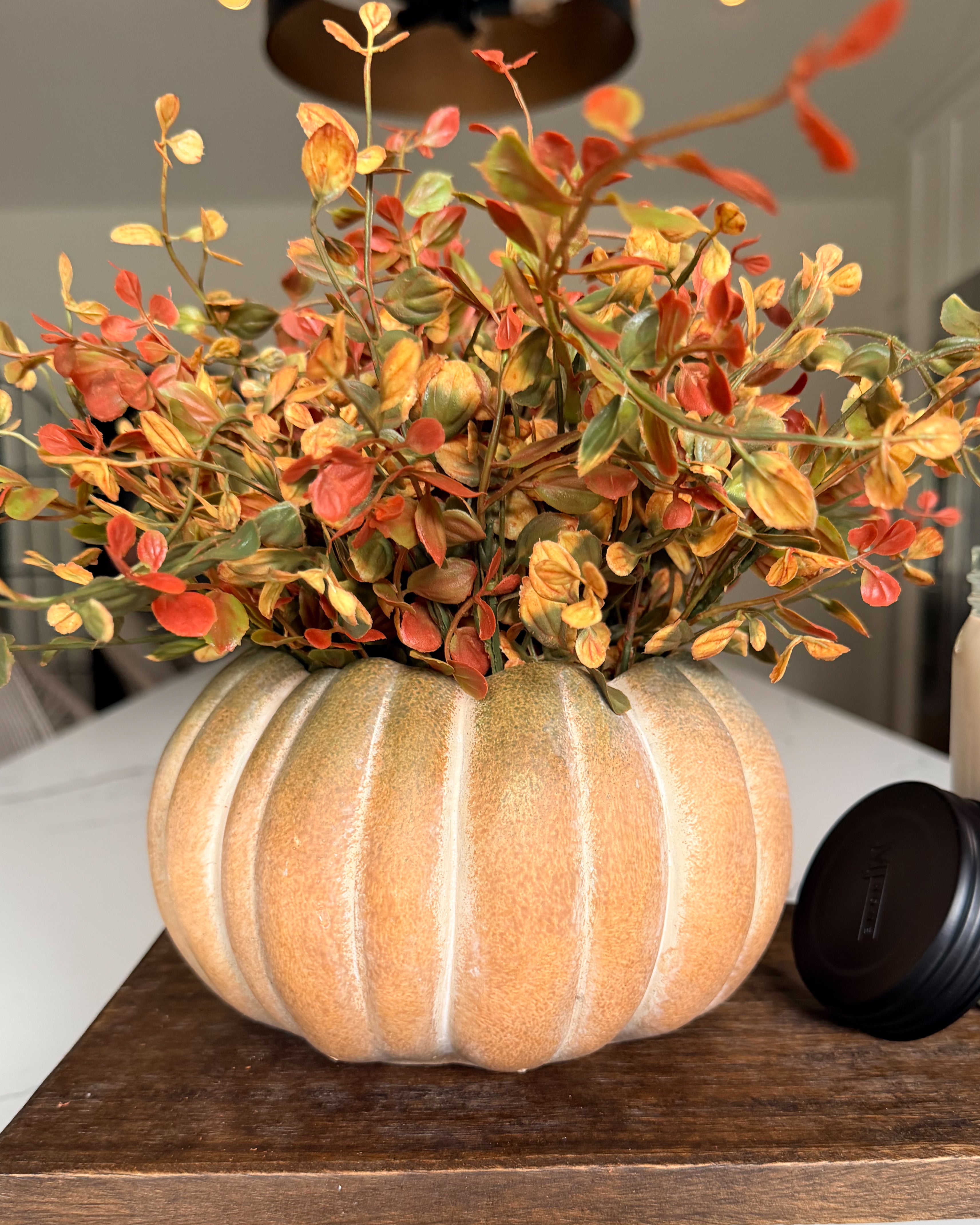Pumpkin Cement Planter