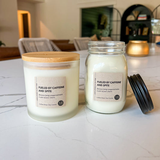 Coffee Shop | Unfiltered & On Fire Mason Jar