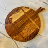 Maeve Round Acacia Wood Cheese Board & Serving Tray