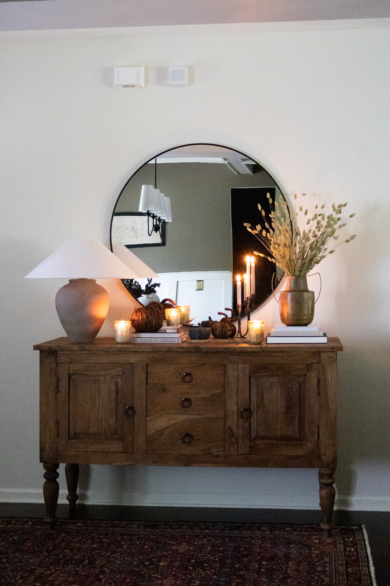 Rustic Twig Pumpkin Decor | Small