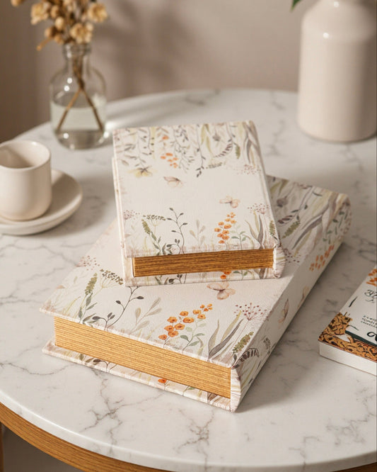 Floral Storage Book Set