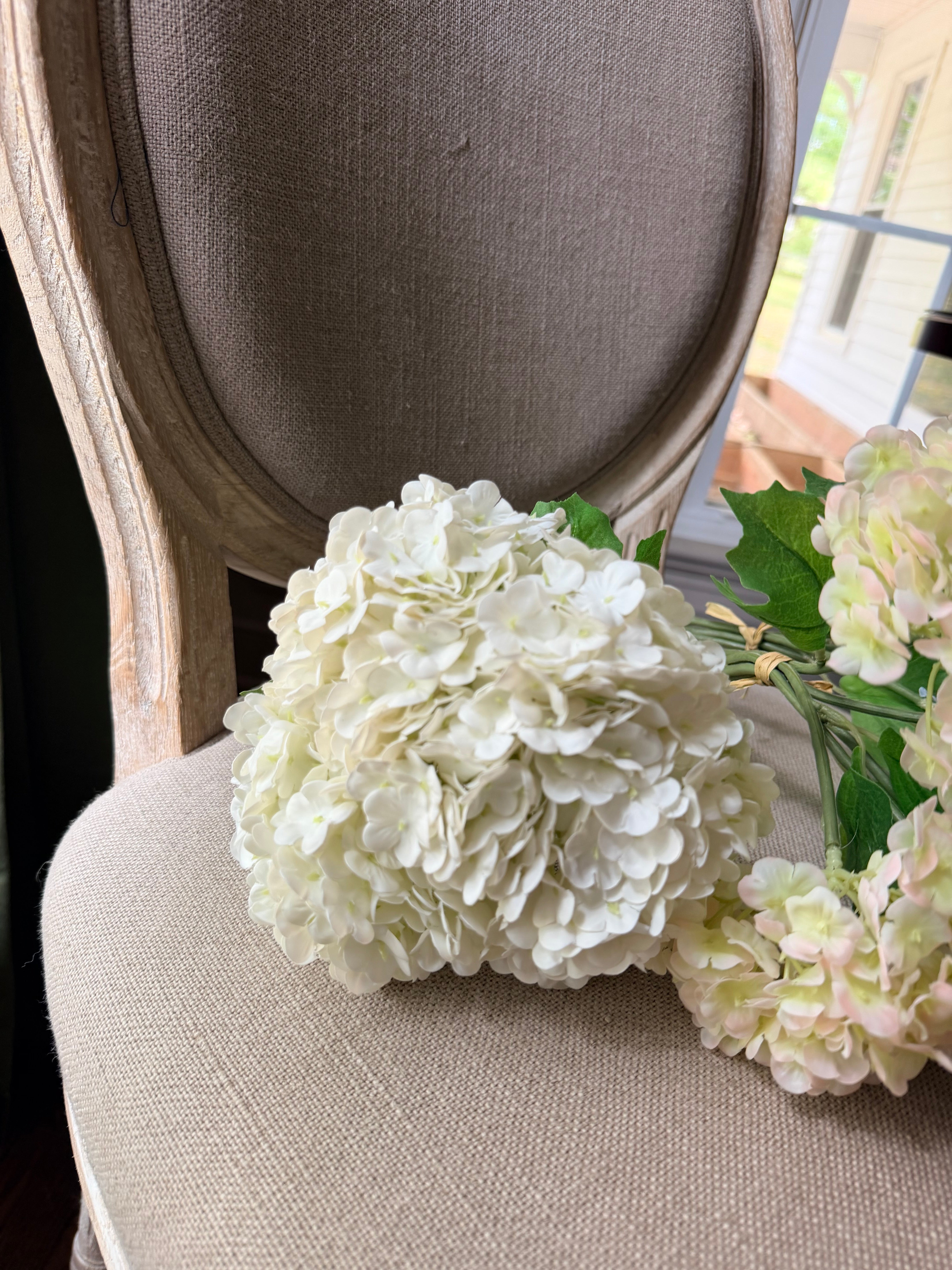 Real Touch White Mini Hydrangea Bundle