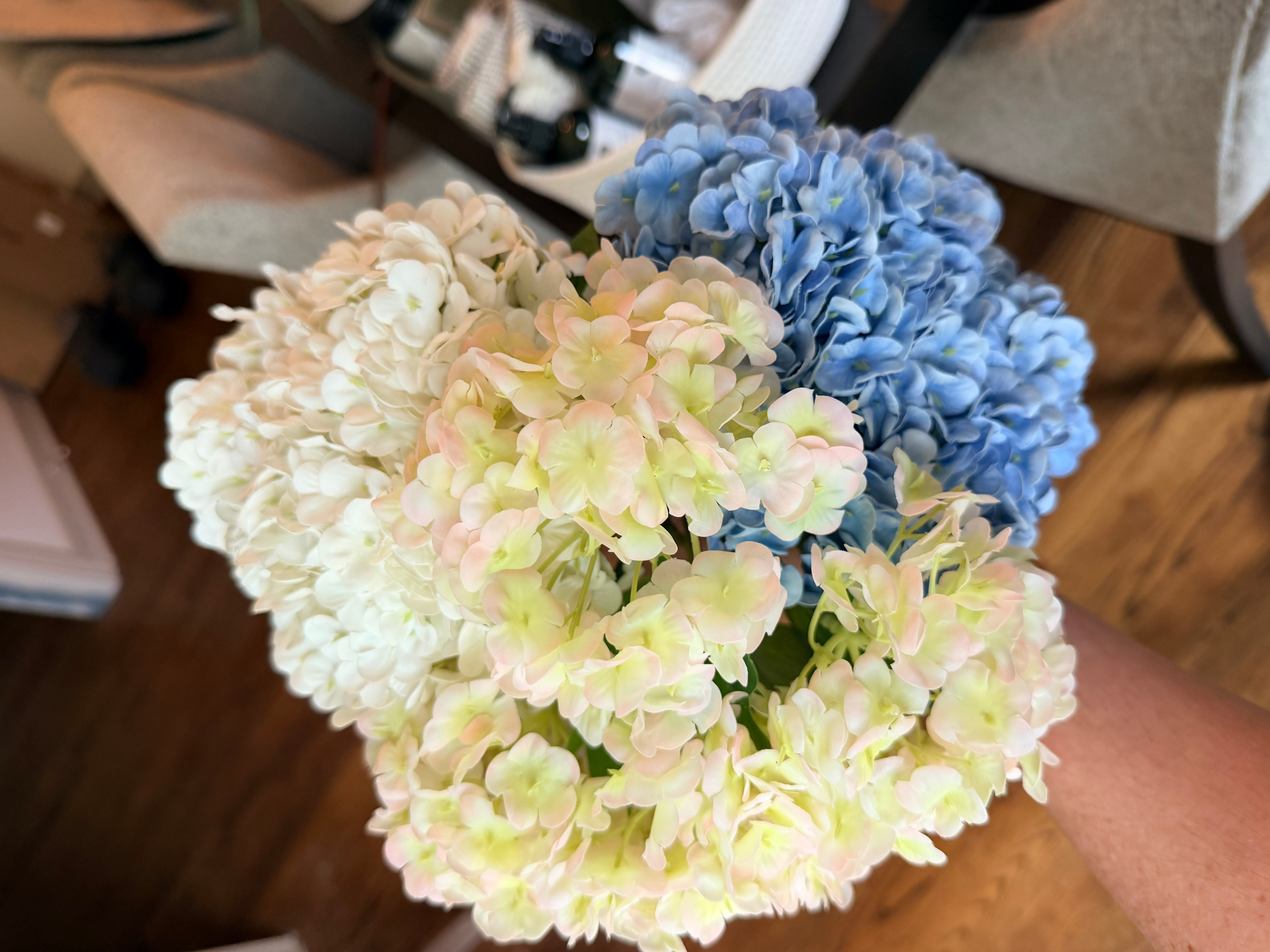 Multi Mini Real Touch Hydrangea Bunch