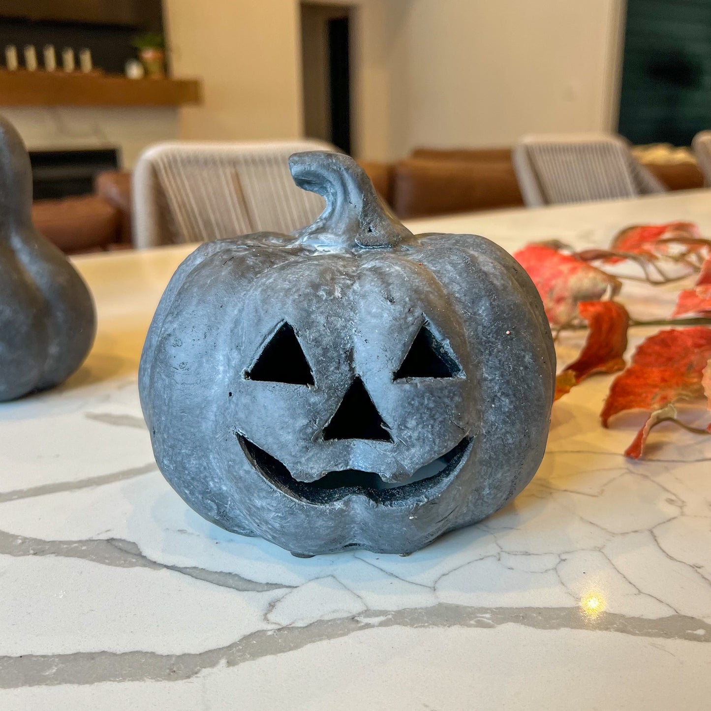Small Black Jack-O-Lantern Pumpkin